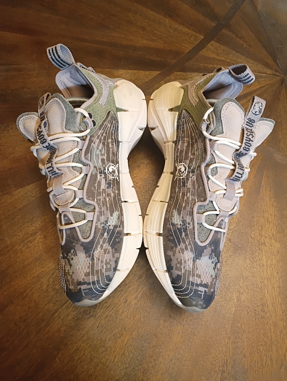 Reebok x Billionaire Boys Club Type Z-2 Camo Sneakers Mens 9.5 Gray/Beige Athlet - Picture 4 of 12